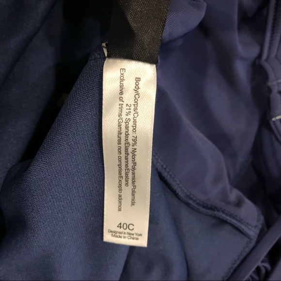 NWT Adore Me Women’s One Piece Swimsuit Crown Blue Size 40C - Picture 4 of 11